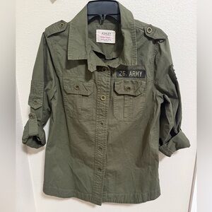 Ashley by 26 International Utility Collection Military Style Jacket